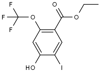 Ethyl 4-hydroxy-5-iodo-2-(trifluoromethoxy)benzoate Structure