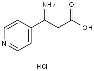 3-amino-3-(pyridin-4-yl)propanoic acid hydrochloride Structure