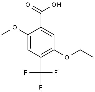 5-ethoxy-2-methoxy-4-(trifluoromethyl)benzoic acid Structure