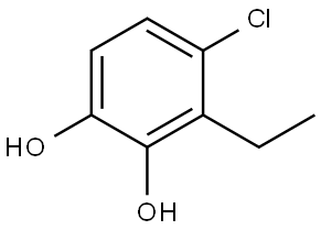 4-Chloro-3-ethyl-1,2-benzenediol Structure