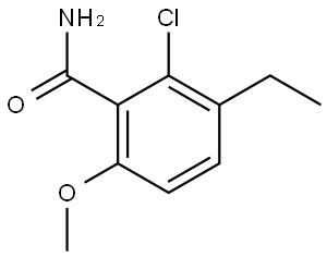 2-Chloro-3-ethyl-6-methoxybenzamide Structure