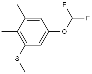 5-(Difluoromethoxy)-1,2-dimethyl-3-(methylthio)benzene 구조식 이미지