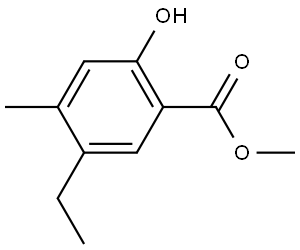 Methyl 5-ethyl-2-hydroxy-4-methylbenzoate Structure
