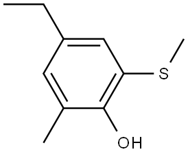 4-Ethyl-2-methyl-6-(methylthio)phenol Structure