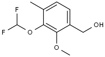 3-(Difluoromethoxy)-2-methoxy-4-methylbenzenemethanol Structure