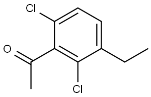 1-(2,6-Dichloro-3-ethylphenyl)ethanone Structure