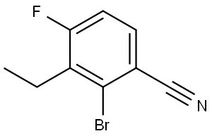 2-Bromo-3-ethyl-4-fluorobenzonitrile Structure