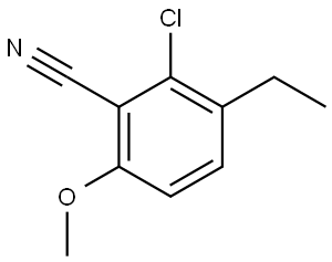 2-Chloro-3-ethyl-6-methoxybenzonitrile Structure