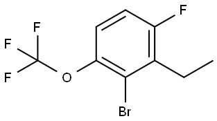 2-Bromo-3-ethyl-4-fluoro-1-(trifluoromethoxy)benzene 구조식 이미지