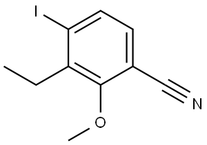 3-Ethyl-4-iodo-2-methoxybenzonitrile Structure