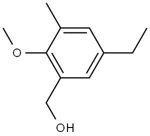 5-Ethyl-2-methoxy-3-methylbenzenemethanol Structure