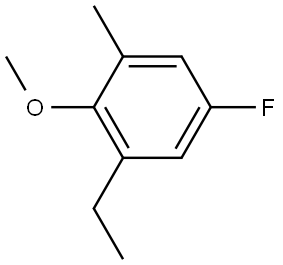 1-ethyl-5-fluoro-2-methoxy-3-methylbenzene Structure