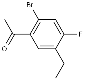 1-(2-Bromo-5-ethyl-4-fluorophenyl)ethanone Structure