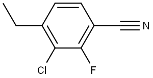 3-Chloro-4-ethyl-2-fluorobenzonitrile Structure