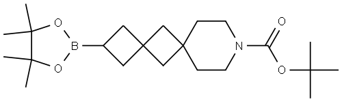 1,1-Dimethylethyl 2-(4,4,5,5-tetramethyl-1,3,2-dioxaborolan-2-yl)-9-azadispiro[3… Structure