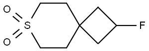 7-Thiaspiro[3.5]nonane, 2-fluoro-, 7,7-dioxide Structure