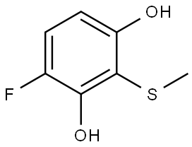 4-Fluoro-2-(methylthio)-1,3-benzenediol Structure