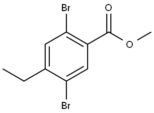 Methyl 2,5-dibromo-4-ethylbenzoate Structure