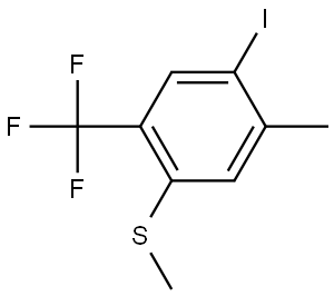 1-Iodo-2-methyl-4-(methylthio)-5-(trifluoromethyl)benzene Structure