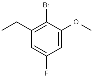 2-Bromo-1-ethyl-5-fluoro-3-methoxybenzene Structure