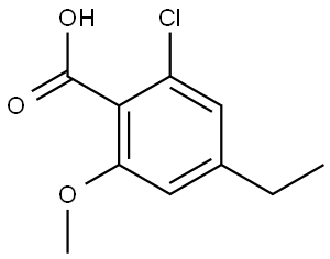 2-Chloro-4-ethyl-6-methoxybenzoic acid Structure