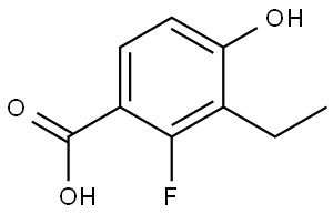 3-Ethyl-2-fluoro-4-hydroxybenzoic acid Structure