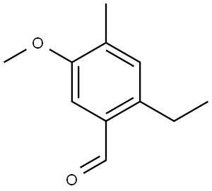 2-ethyl-5-methoxy-4-methylbenzaldehyde Structure