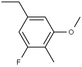 5-Ethyl-1-fluoro-3-methoxy-2-methylbenzene Structure