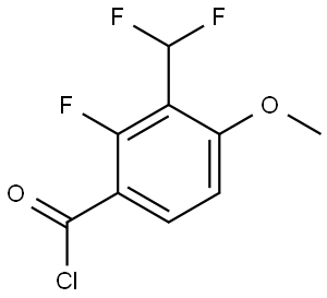 3-(Difluoromethyl)-2-fluoro-4-methoxybenzoyl chloride Structure