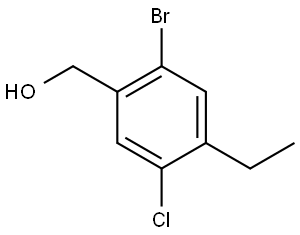 2-Bromo-5-chloro-4-ethylbenzenemethanol Structure