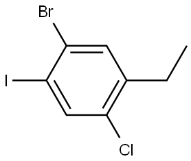 1-Bromo-4-chloro-5-ethyl-2-iodobenzene Structure