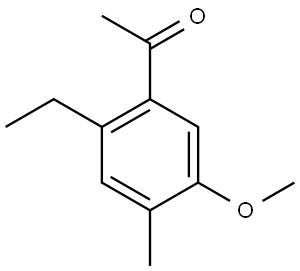 1-(2-Ethyl-5-methoxy-4-methylphenyl)ethanone Structure