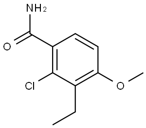 2-Chloro-3-ethyl-4-methoxybenzamide Structure