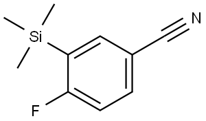 4-fluoro-3-(trimethylsilyl)benzonitrile Structure