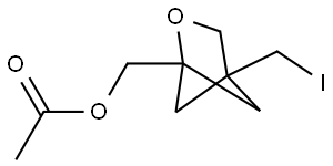 2-Oxabicyclo[2.1.1]hexane-1-methanol, 4-(iodomethyl)-, 1-acetate Structure