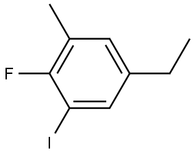 5-ethyl-2-fluoro-1-iodo-3-methylbenzene Structure