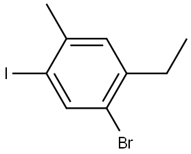 1-Bromo-2-ethyl-5-iodo-4-methylbenzene Structure