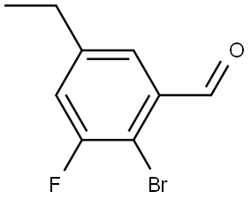 2-Bromo-5-ethyl-3-fluorobenzaldehyde Structure