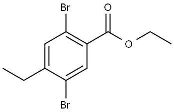 Ethyl 2,5-dibromo-4-ethylbenzoate Structure