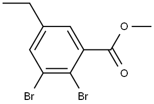 Methyl 2,3-dibromo-5-ethylbenzoate Structure