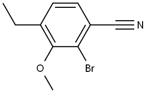 2-Bromo-4-ethyl-3-methoxybenzonitrile Structure