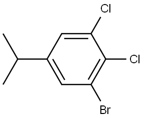 1-Bromo-2,3-dichloro-5-isopropylbenzene Structure