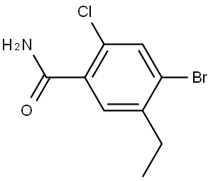 4-Bromo-2-chloro-5-ethylbenzamide Structure