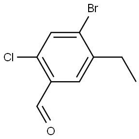 4-Bromo-2-chloro-5-ethylbenzaldehyde Structure