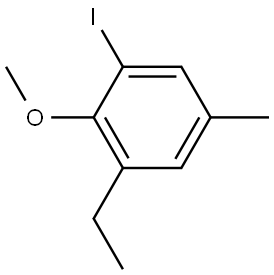 1-Ethyl-3-iodo-2-methoxy-5-methylbenzene Structure