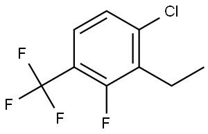 1-Chloro-2-ethyl-3-fluoro-4-(trifluoromethyl)benzene Structure