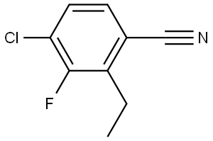 4-Chloro-2-ethyl-3-fluorobenzonitrile Structure