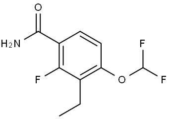 4-(Difluoromethoxy)-3-ethyl-2-fluorobenzamide Structure