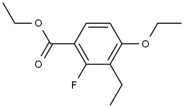 Ethyl 4-ethoxy-3-ethyl-2-fluorobenzoate 구조식 이미지