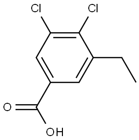 3,4-Dichloro-5-ethylbenzoic acid Structure